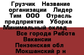 Грузчик › Название организации ­ Лидер Тим, ООО › Отрасль предприятия ­ Уборка › Минимальный оклад ­ 28 500 - Все города Работа » Вакансии   . Пензенская обл.,Мокшанский р-н